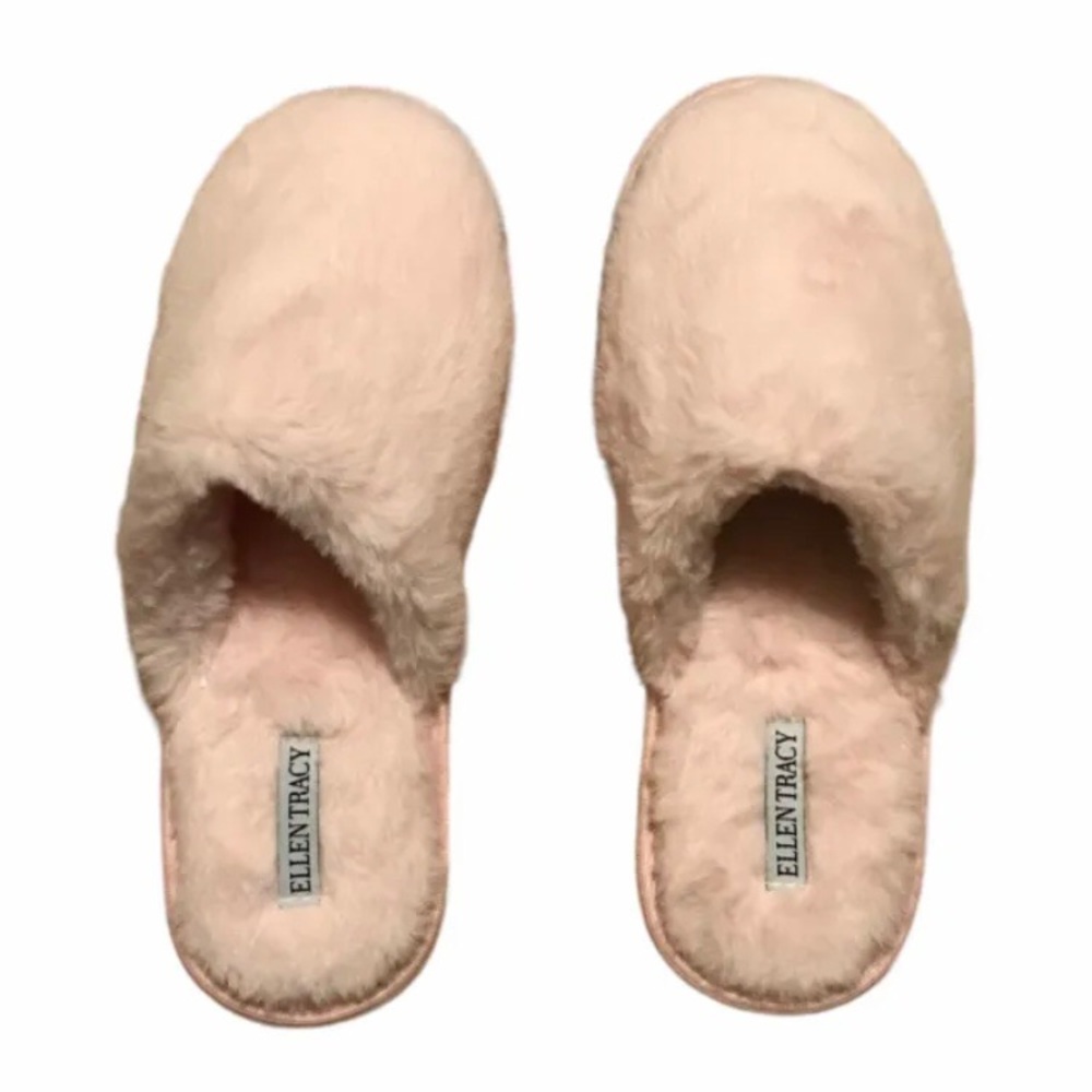 Ellen Tracy Women’s Light Pink Soft Memory Foam House Clog Slippers Size 9 Large